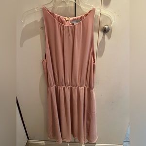 H&M brand chiffon blush pink sleeveless dress. Size 6.